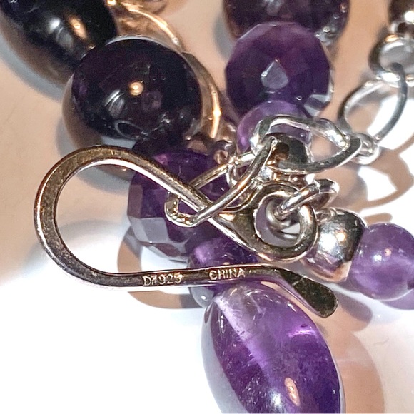 Jay King 925 Amethyst Purple Double Strand Beaded Necklace - Picture 15 of 16